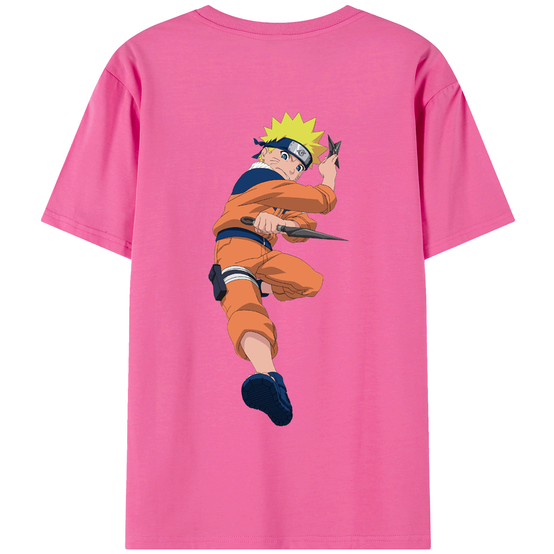 （画像用） NARUTO -ナルト- うずまき ナルト Uzumaki Naruto レディース半袖Tシャツ(バックプリント)